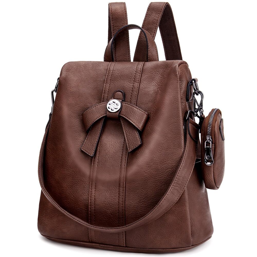 1985 Backpack Purse Fashion Backpack Purses PU Leather Daypacks Anti-Theft